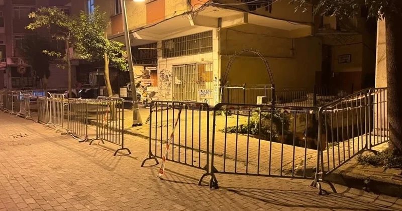 İstanbulda 5 mərtəbəli bina qismən UÇDU