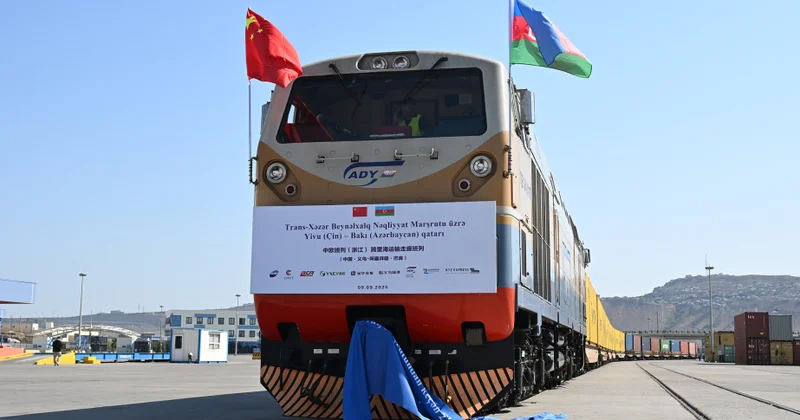 Çinin Yivu şəhərindən Avropaya yola düşən qatar Bakıya çatıb