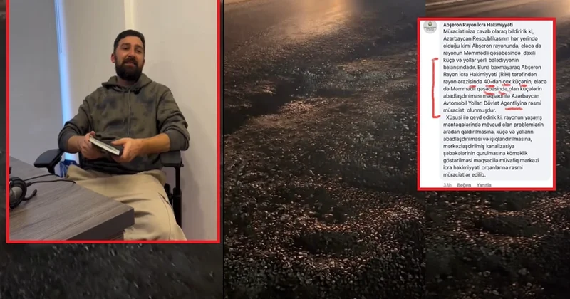 Məşhur stəndapçı yoldan şikayət etdi, qurumlar bir birinin üstünə atdı VİDEO