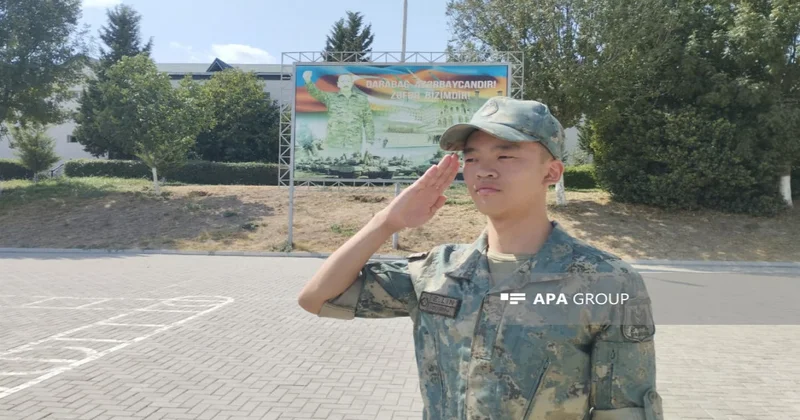 Azərbaycan Ordusunun çinli əsgəri: Qalib ordunun sıralarında xidmət etmək qürurludur FOTO VİDEO