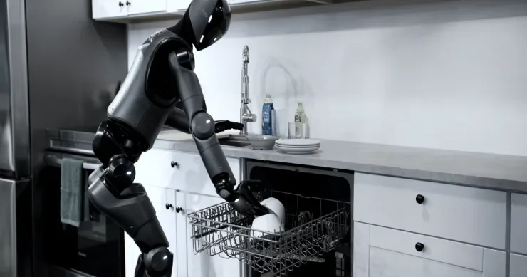 Robot boşqabları belə yuyur VİDEO