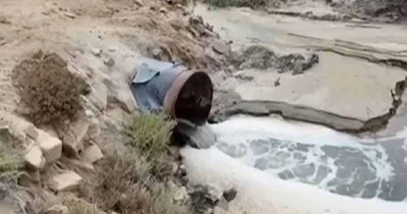 Masazırdakı duz gölünə kanalizasiya suyu axıdılır Video