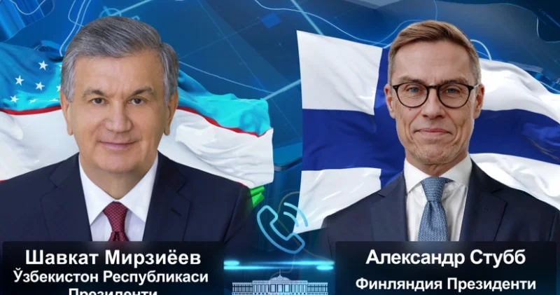 Mirziyoyev və Stubb Özbəkistana gözlənilən səfəri müzakirə edib