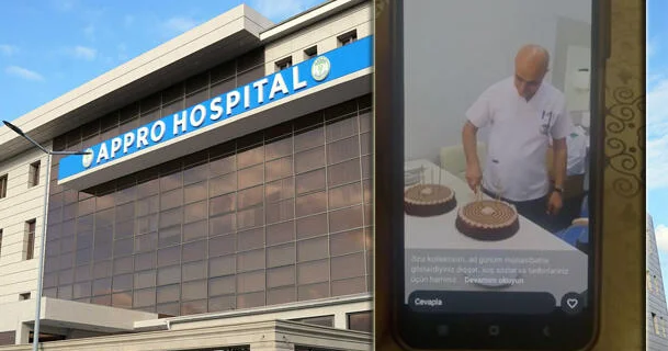 Appro Hospital da xəstənin 40 minini alıb, tort kəsib lağa qoydular VİDEO