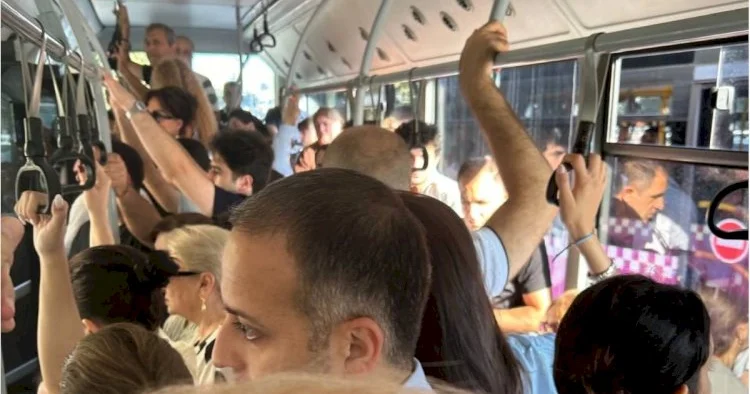 Bakıda avtobusda kondisioner işləmədiyi üçün sərnişinin ürəyi getdi AÇIQLAMA KONKRET