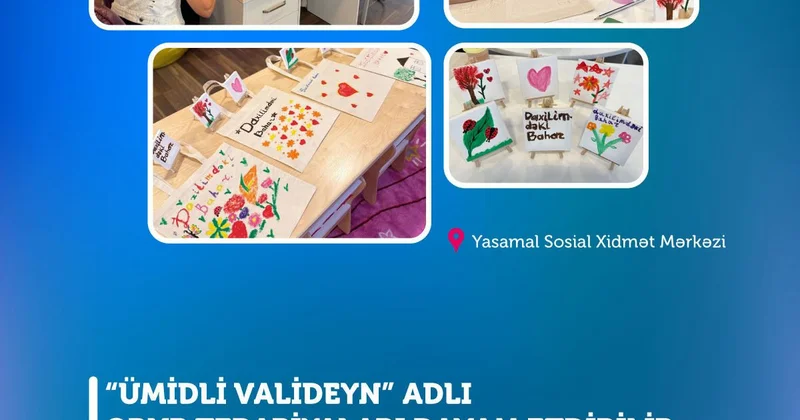 Sosial Xidmət Mərkəzlərində silsilə şəklində təşkil edilən “Ümidli valideyn” adlı qrup terapiyaları davam etdirilir