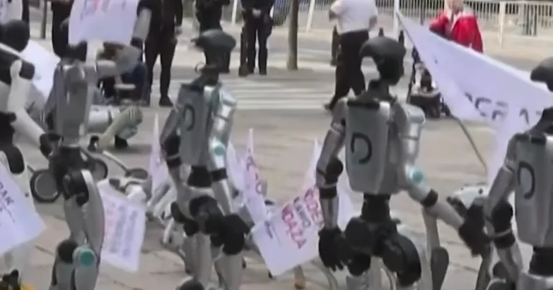 В Варшаве прошел митинг роботов ВИДЕО