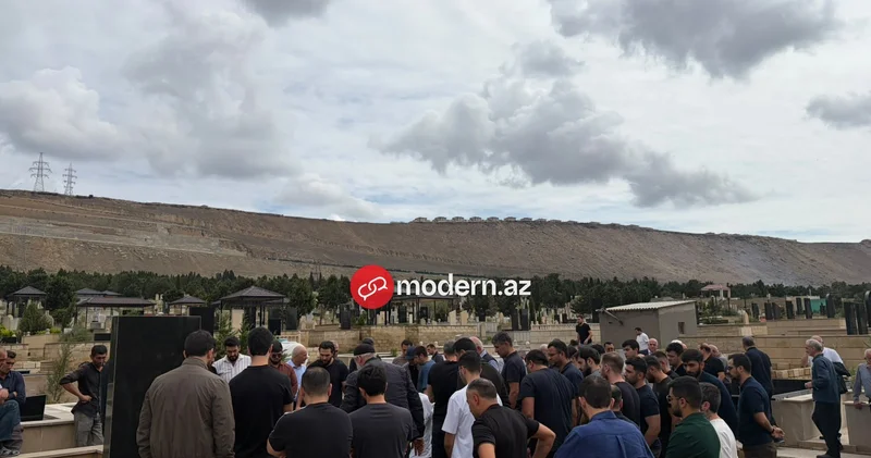 Şəki yaylasında həyatını itirən 27 yaşlı Ucal Bayramov dəfn edilib GÖRÜNTÜ