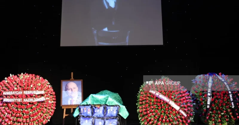 Xalq artisti Aleksandr Şarovski ilə vida mərasimi keçirilib YENİLƏNİB FOTO