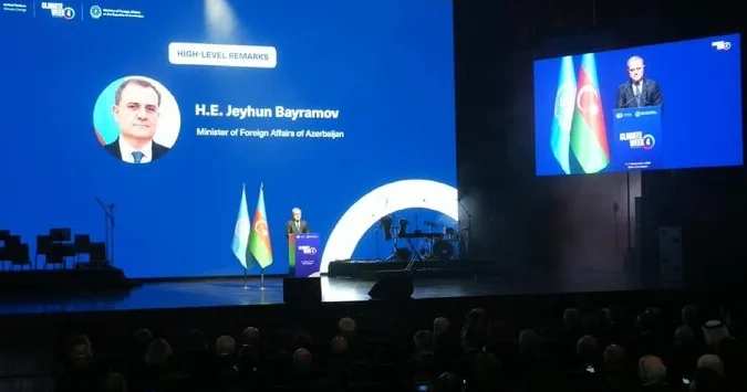 Ceyhun Bayramov: “Xəzərdə suyun səviyyəsinin azalması iqlim dəyişikliyinin bariz nümunəsidir“