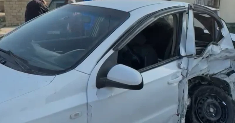 Saray qəsəbəsində 4 avtomobil toqquşub, xəsarət alanlar var