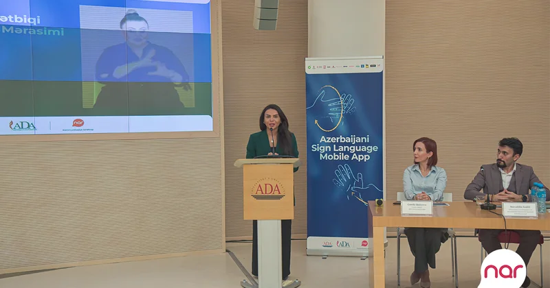Azərbaycanda ilk jest dili mobil tətbiqi istifadəyə verildi Fotolar