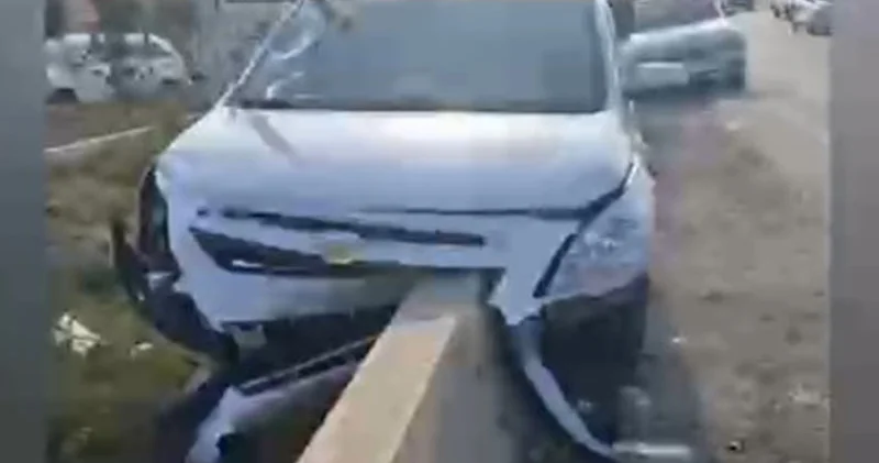 Bakı Sumqayıt yolundakı dəhşətli qəzanın videosu