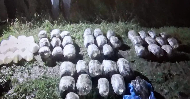 Astaraya qaçaqmalçılıqla keçirilən 55 kq narkotik aşkarlanıb VİDEO