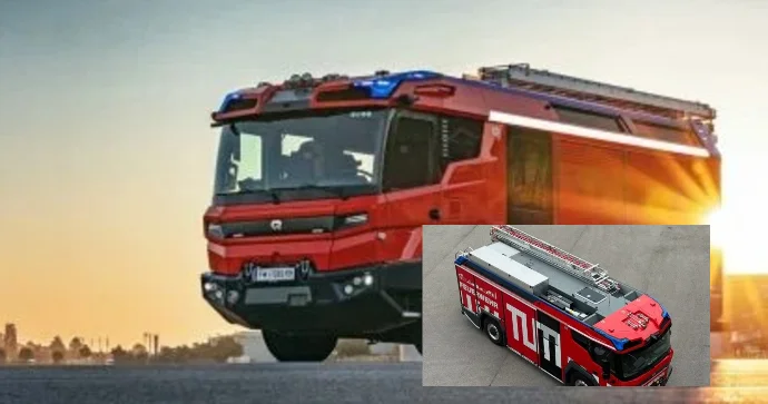 Almaniyada dronla sinxron işləyən yanğınsöndürən avtomobilin sınaqları başa çatdı FOTO