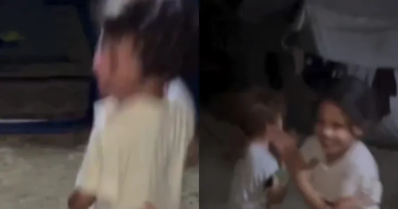 Qəzzalı uşaqlar da sevinir... Video
