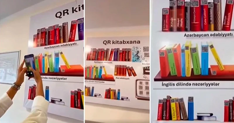 Paytaxt məktəbində bir ilk QR kitabxana yaradılıb