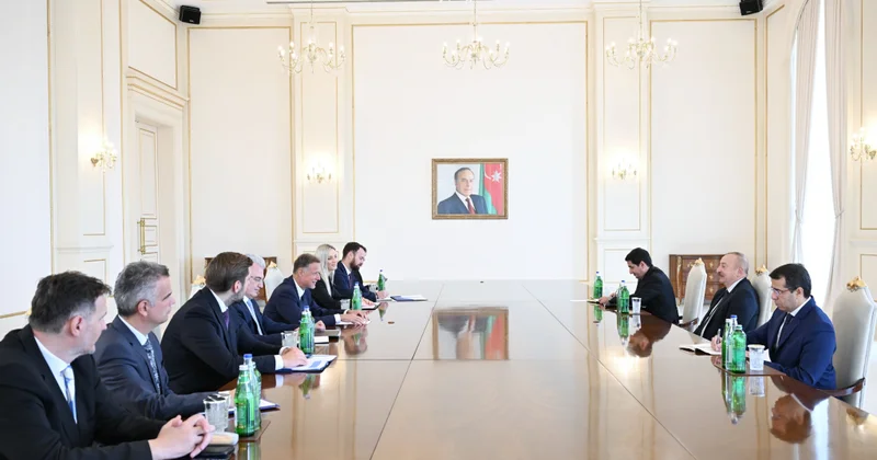 Президент Ильхам Алиев принял делегацию парламента Хорватии
