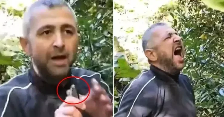 Küyə gedib diri balıq uddu, görün nə oldu? ŞOK VİDEO