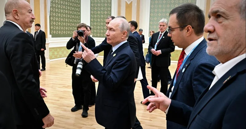 Sammitdən sonra: İlham Əliyev Putin Pezeşkian görüşü
