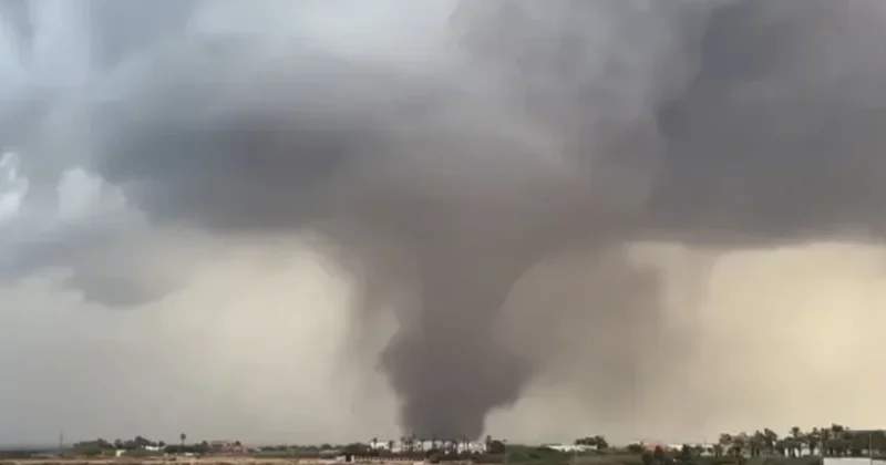 Siciliyanın qərbində nadir ikili tornado müşahidə olunub