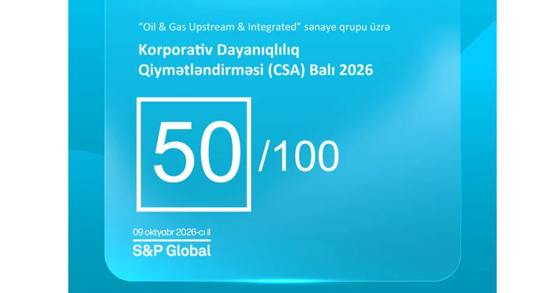 SOCAR beynəlxalq qiymətləndirmə üzrə ESG reytinqi əldə edib