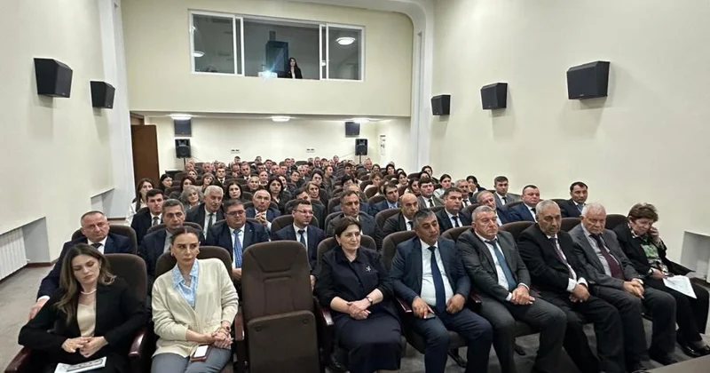 Qusarda Yeni Azərbaycan Partiyasının VIII Qurultayının nəticələrinə həsr olunmuş müşavirə keçirilib