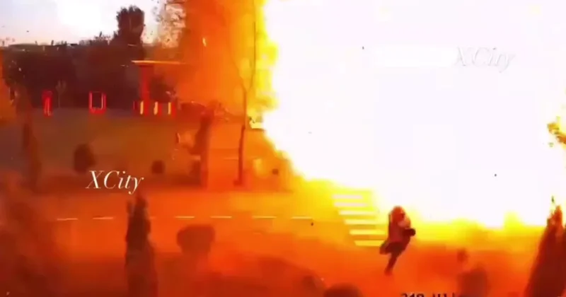Спасение украинца за секунду до взрыва: ВИДЕО