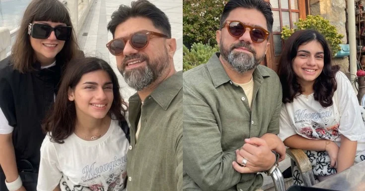 Amerikada yaşayan Elmir ailəsi ilə Bakıda Fotolar