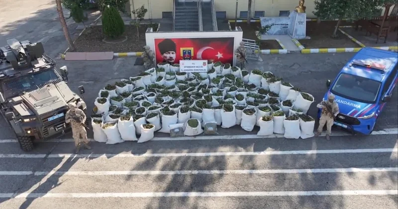Diyarbakırda 2 tondan çox marixuana müsadirə edildi 3 nəfər saxlanıldı