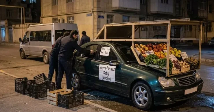 Kənd məhsullarını satıb maşını geri qaytardı Bakıda ŞOK OĞURLUQ