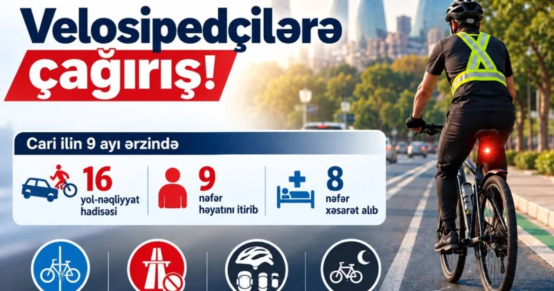 В этом году в Азербайджане в ДТП погибло 9 велосипедистов