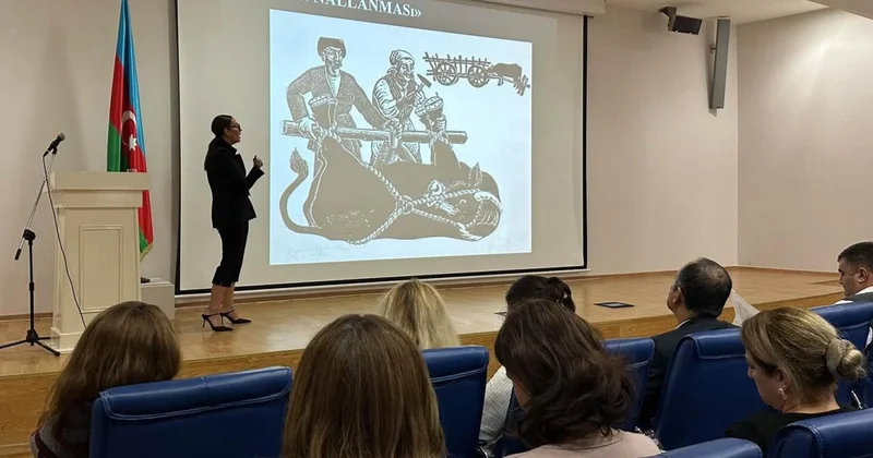 “Ələkbər Rzaquliyev: qrafik irsə baxış” adlı mühazirə keçirilib (Foto)