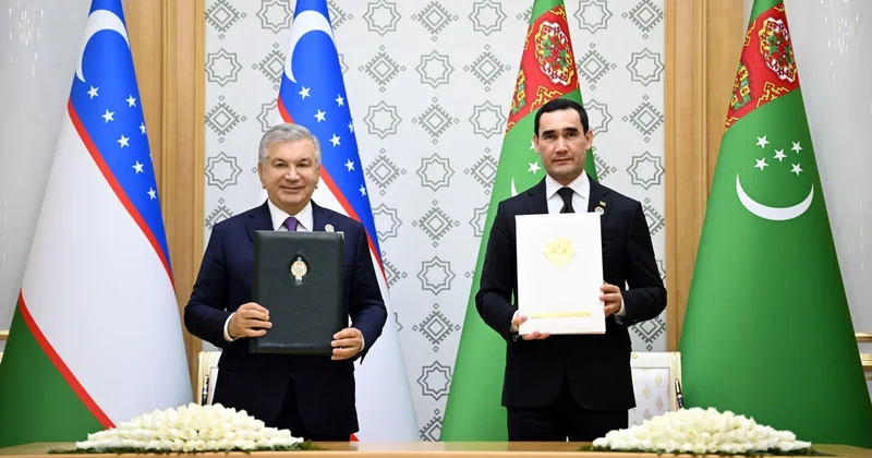 Özbəkistan və Türkmənistan Ali Strateji Tərəfdaşlıq Şurası yaratmaq barədə razılığa gəliblər
