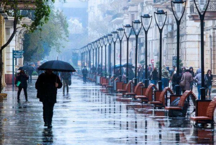 Bazar günü Bakıda yağış yağacaq PROQNOZ