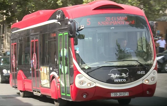 Bakıda bu avtobusların marşrutları dəyişdirilir