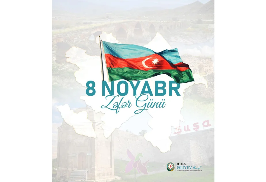 Президент Ильхам Алиев поделился публикацией по случаю 8 Ноября Дня Победы