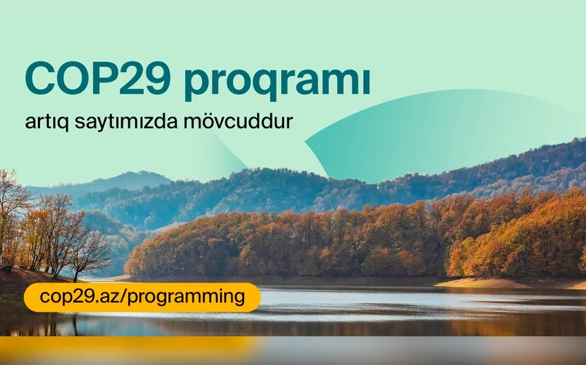 COP29un proqramı açıqlandı Yeni Sabah