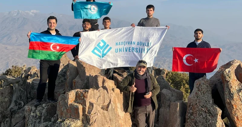NDU nun müəllim və tələbələri Haçadağın zirvəsinə yürüşü edib