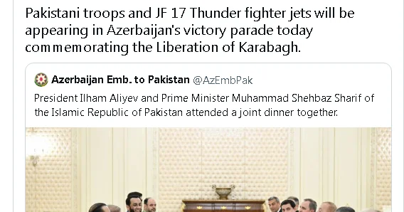 The Express Tribune: Yaşasın Pakistan Azərbaycan dostluğu!