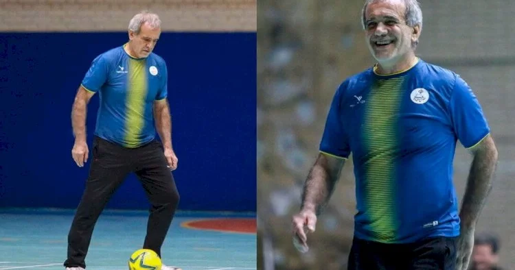 Pezeşkian futbol oynadı