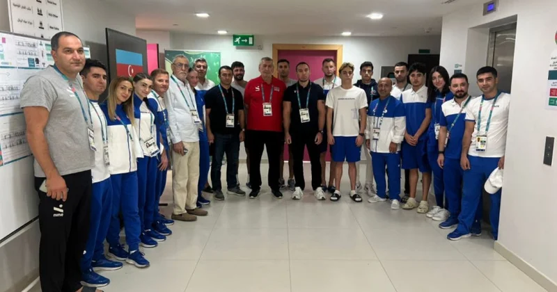 Milli Olimpiya Komitəsinin rəhbərliyi Ər Riyadda Atletlər kəndində olub FOTO