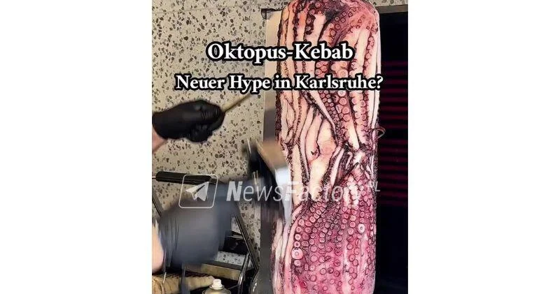 В Германии и Великобритании в моду вошла шаурма с щупальцами осьминога ВИДЕО