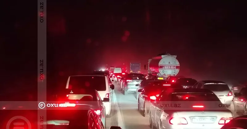 Движение на трассе Баку Газах временно ограничено