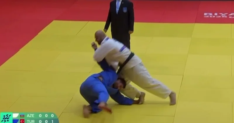 Uşangi Kokauri rəqibini İPPON la məğlub etdi VİDEO