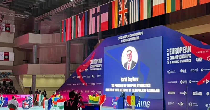 В Гяндже состоялось открытие чемпионата Европы по аэробной гимнастике ФОТО