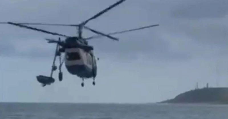Xəzər sahilində helikopter qəzası Dörd yüksək vəzifəlinin həlak olduğu hadisənin VİDEOsu