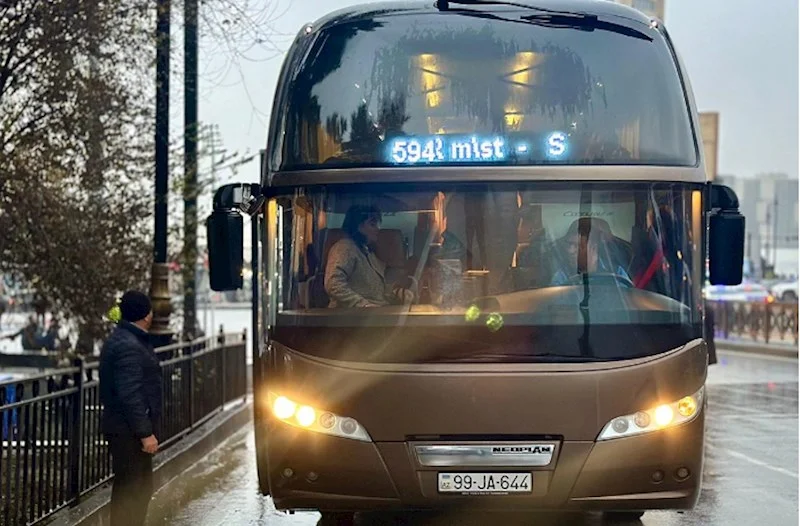 BakıSumqayıt ekspres avtobusu istifadəyə verildi FOTOLAR