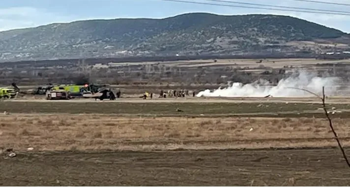 Türkiyədə hərbi helikopter qəzaya uğradı: 4 hərbçi həlak olub VİDEO