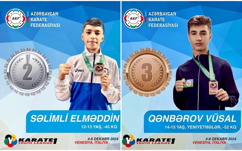 Azərbaycan karateçiləri İtaliyada iki medal qazanıblar